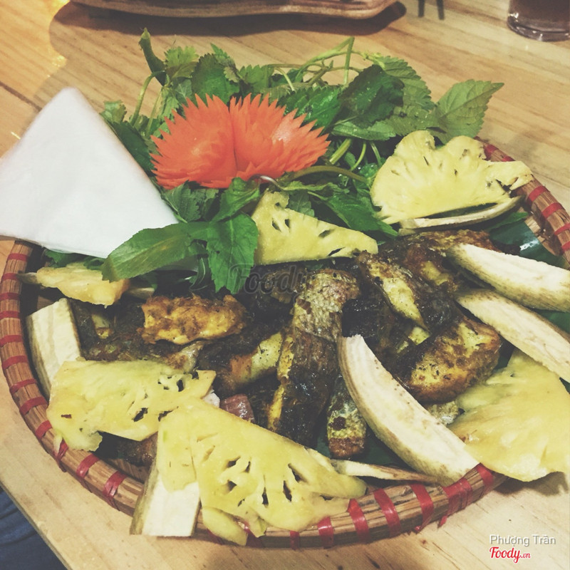 Cá quả nướng giềng mẻ