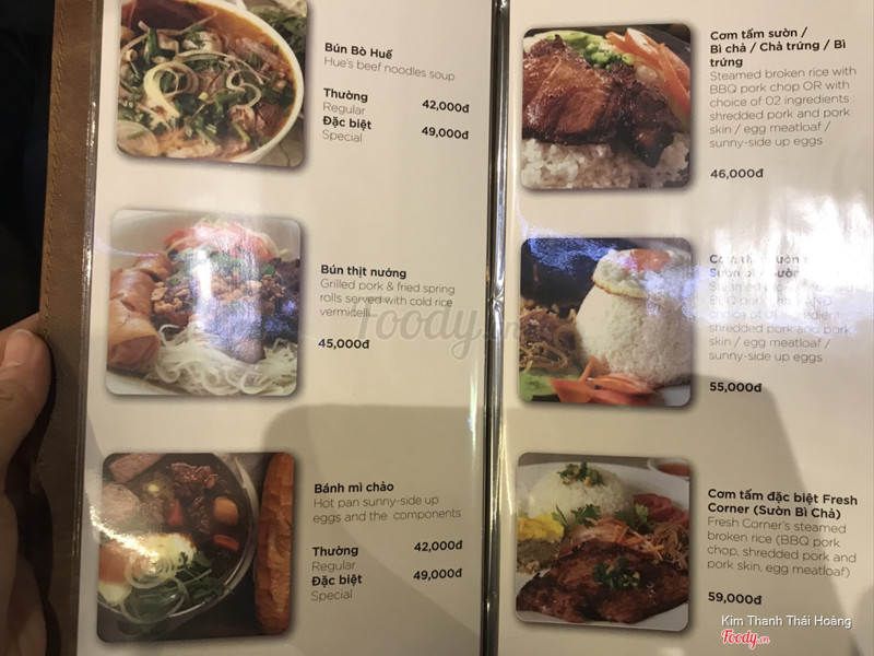 Menu buổi sáng có vẻ hấp dẫn