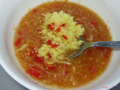 Mắm gừng chấm cá lóc 
