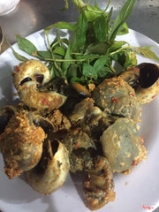 ốc mỡ rang muối