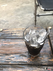 Coffee đen pha sẵn. Hơi nhạt