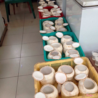 Rau câu dừa quán mực tím