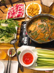 lẩu kim chi bò mỹ