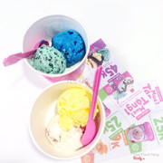 Kem viên Baskin Robbins.
