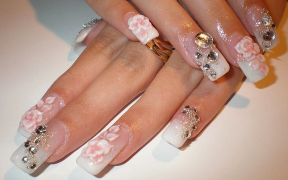 Pink Clouds Nail