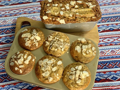 Bánh chuối hạnh nhân 20k/cái gần 100gram.Homede.Ship online