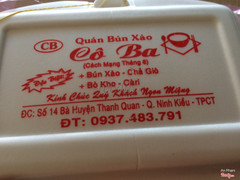 Bún thịt xào mang về