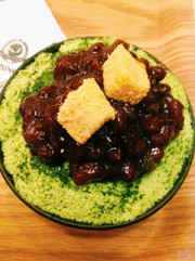 bingsu trà xanh đậu đỏ