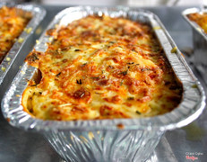 Gratin potato and bacon