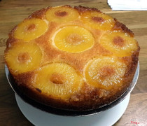 Upside down pineapple
 cake