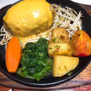 Cheese hamburg steak