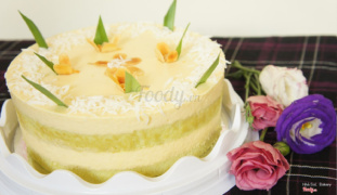 Mousse Sầu Riêng lá dứa