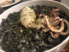 Black squid risotto