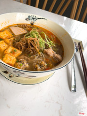 Món ăn sáng ngon, hôm nay mình thử bún riêu, nhưng nghe nói bún cá rô và bún ngan ở đây là best seller nên lần sau sẽ thử