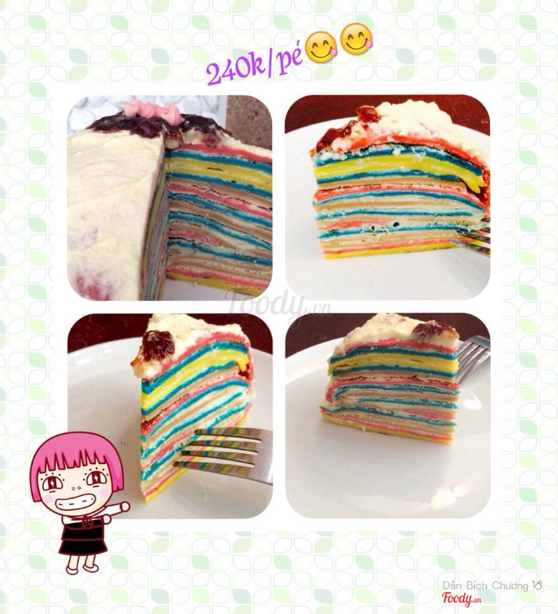 Rainbow Crepe Cake (240k/ ổ)