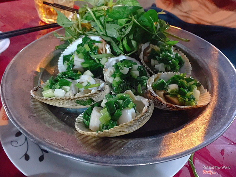 Sò dương nướng mỡ hành