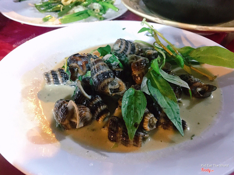 Ốc len xào dừa