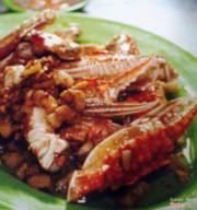 càng ghẹ rang tỏi