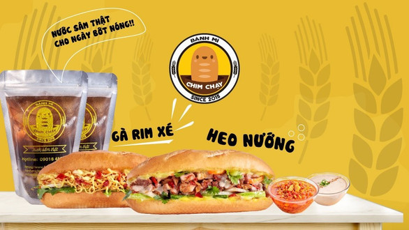 Bánh Mì Chim Chạy - Thịt Nướng Than