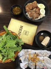 Bánh cuốn tôm thịt + Xôi thập cẩm