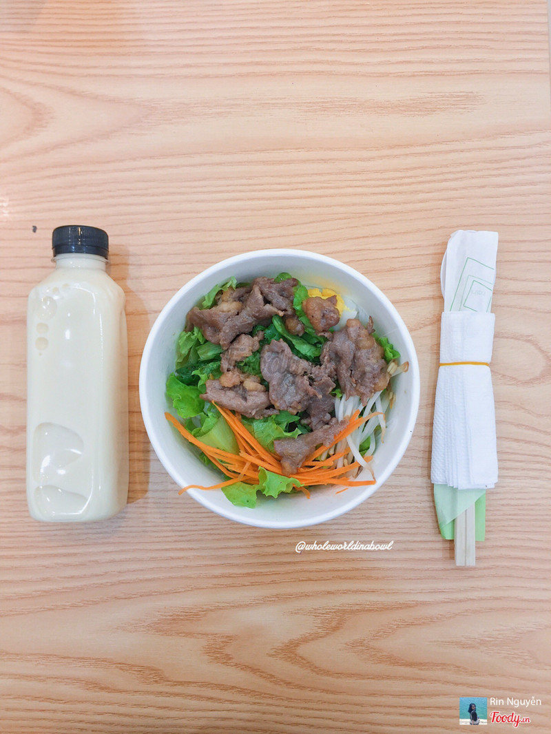 bún trộn thịt bò