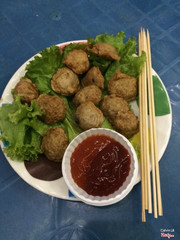 Bò viên chiên