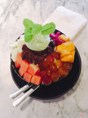 bingsu hoa quả