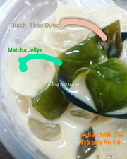 Trà sữa Ấn Độ ( Trà sữa Thảo Dược ) : Thạch Thảo Dược + Thạch Matcha 