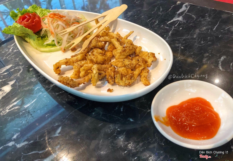 Mực Karaage cháy tỏi