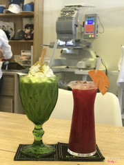 Matcha + nước ép