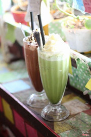 Chococookie + Matcha đá xay