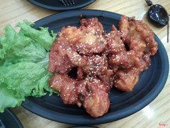 Gà có xương sốt cay