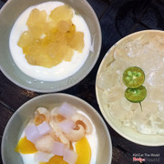  Sữa chua hạt đác dứa, vải đào - 25k