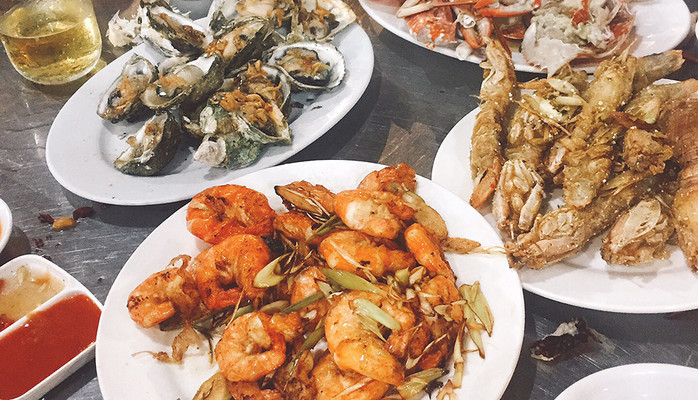 Bia Quế Mười - Hải Sản Các Loại