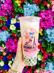 The most beautiful color pearl milk tea