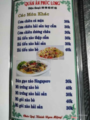 cơm chiên . Mì xào.  Các loại 30k