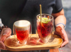 Trà ổi đỏ kem cheese & Trà quả đỏ hạt chia