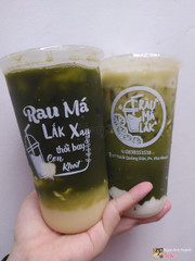 Rau má đậu xanh + rau má sầu riêng