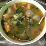 Canh cà bung thịt ba rọi