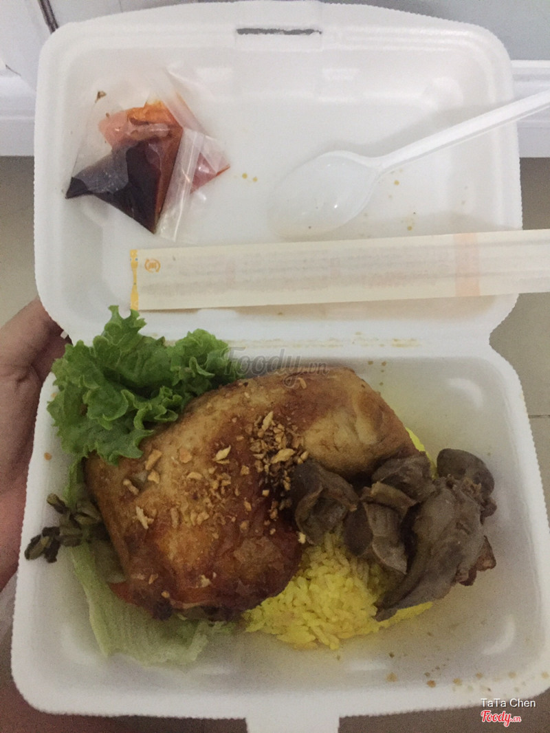 Cơm gà nước mắm + Lòng gà