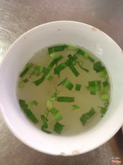 Nước súp kèm theo cơm
