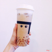 Bubble Black Tea Latte - 63k (size L) thêm Milk Foam - 12k