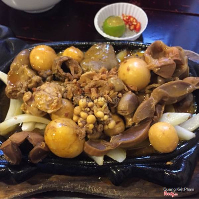 Mề gà trứng non cháy tỏi