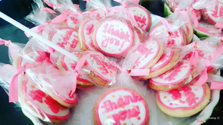 Pink sugar cookie