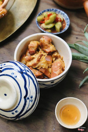 Braised belly pork with caramek sauce 69k