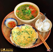 Canh chua cá hoặc ngao. Sweet sour fish or clams soup - 69k