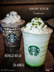 Midnight Mocha Frappucino và Tea-RAMISU Frappucino