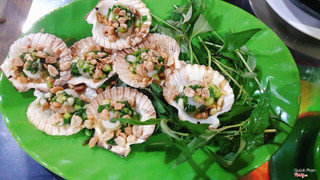 Sò điệp nướng mỡ hành