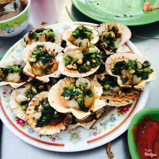 Sò điệp mỡ hành