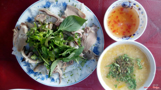 bánh hỏi + cháo lòng